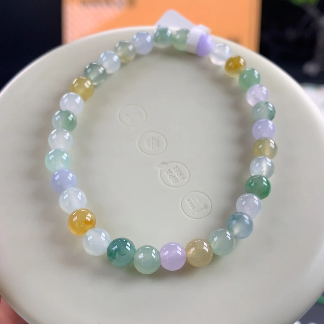 翡翠未镶嵌手链卡5.8