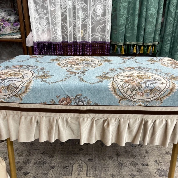 高端雪尼尔防滑四季通用美式奢华沙发垫坐垫