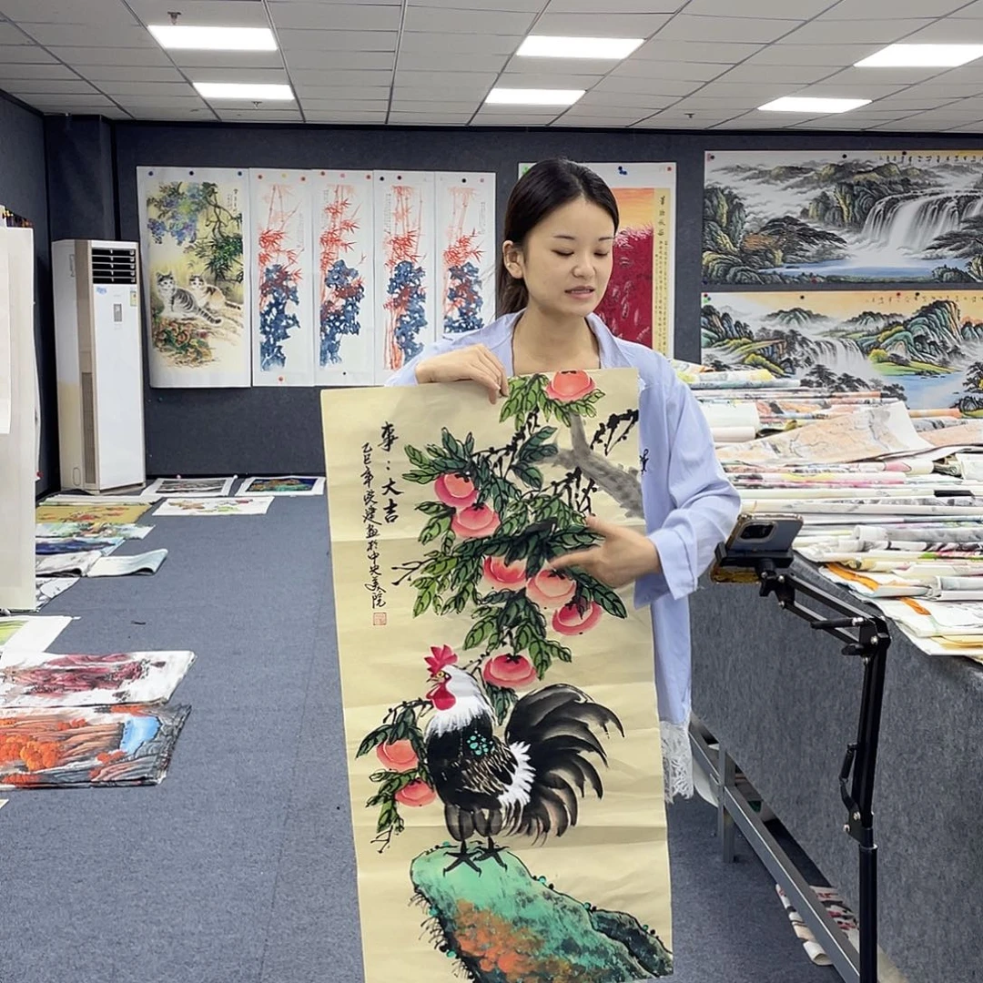 国画作品小姐姐放漏…