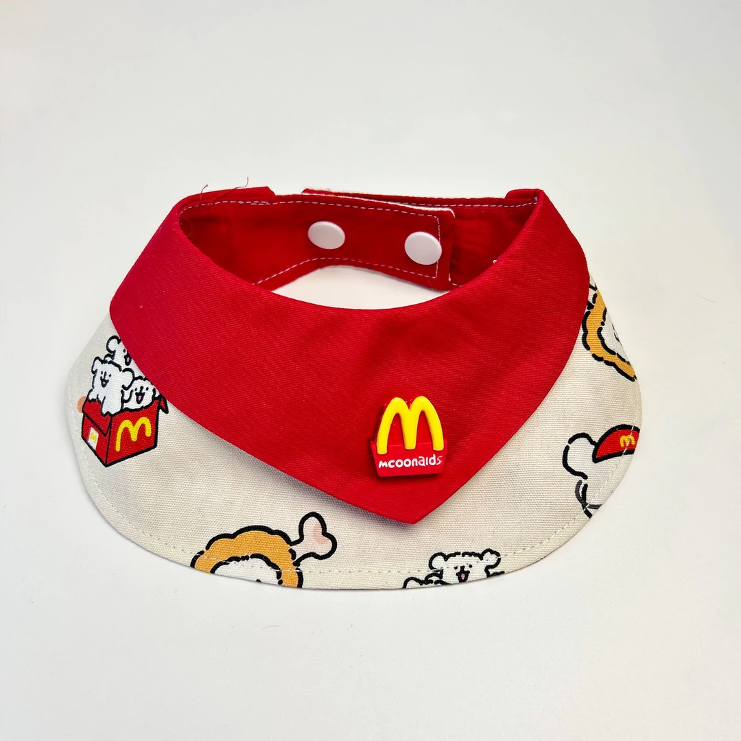 猫咪狗狗围脖围兜宠物针织围领布偶蓝白英短泰迪比熊柯基宠物饰品