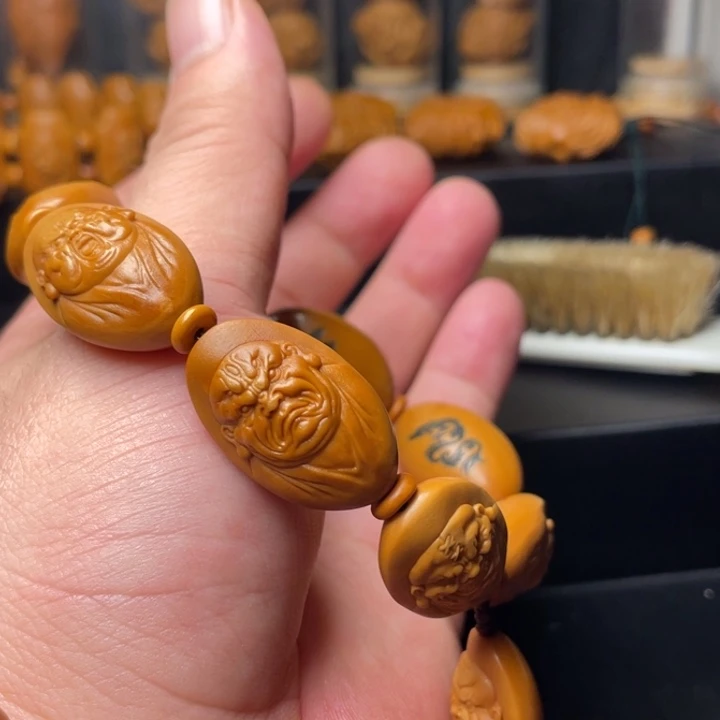橄榄核手串/手链1.8尺寸手工雕刻恶声