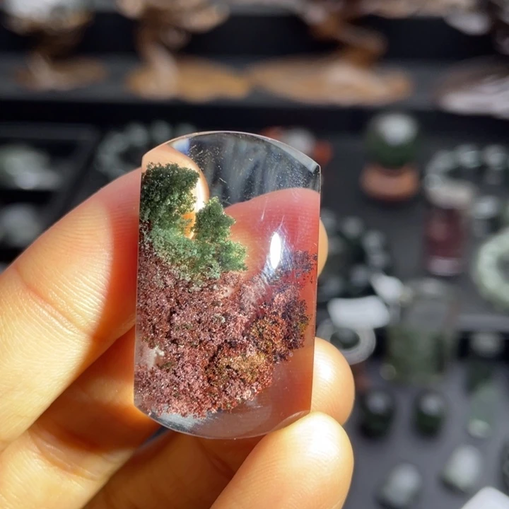 未镶嵌水晶颈饰红绿无事牌定制