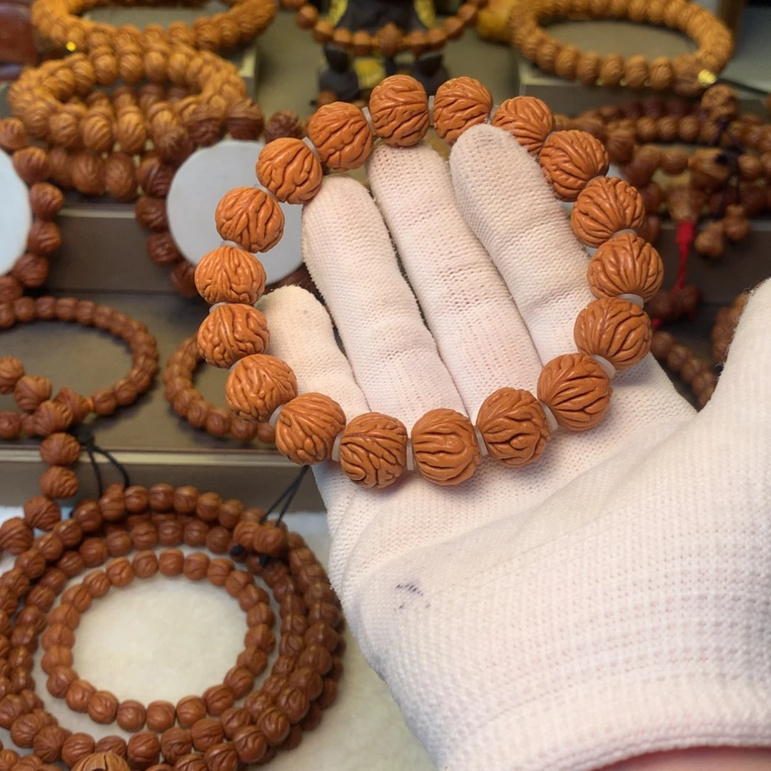 桃核手串秦岭龙纹