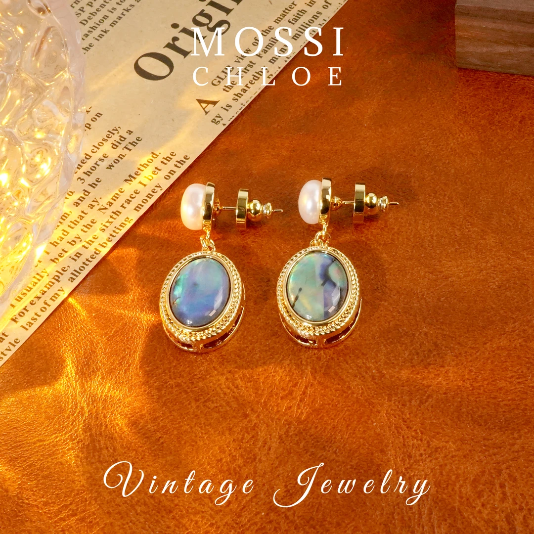 C2503【彩色海贝】CHLOE MOSSI 限定 耳钉