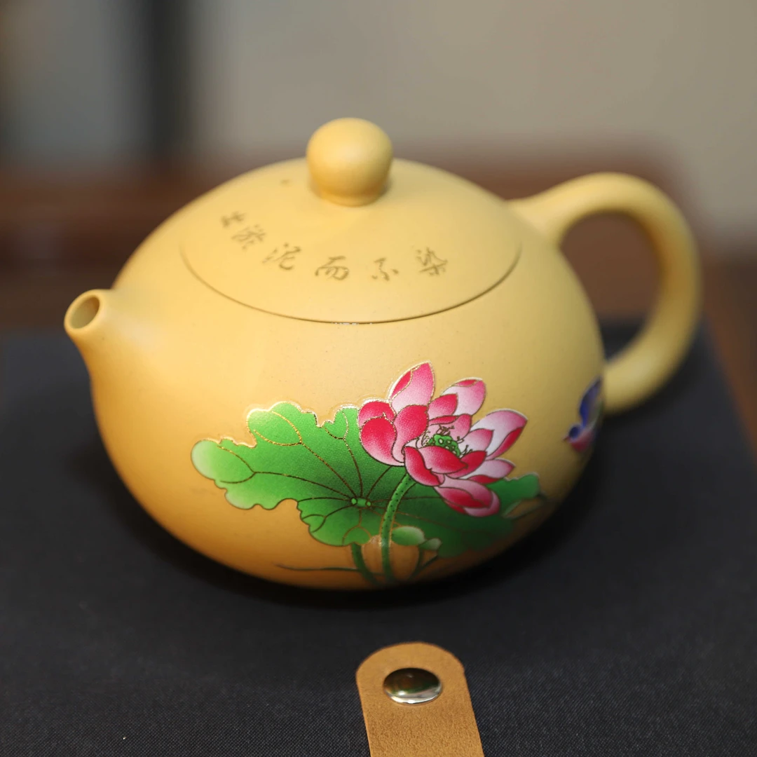 变色茶壶紫砂壶荷韵西施壶凤鸣壶小容量段泥紫砂壶家用泡茶壶