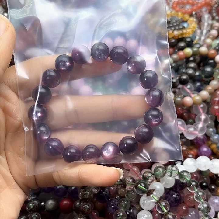 紫晶手绳银S925镶嵌奶***号手链项链手链