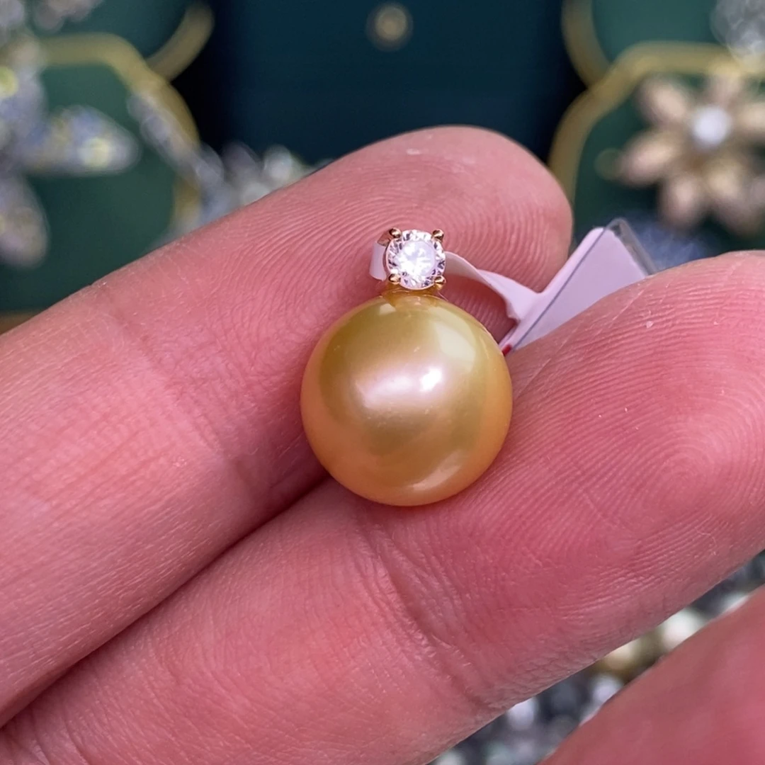 颈饰银S925镶嵌海水珍珠