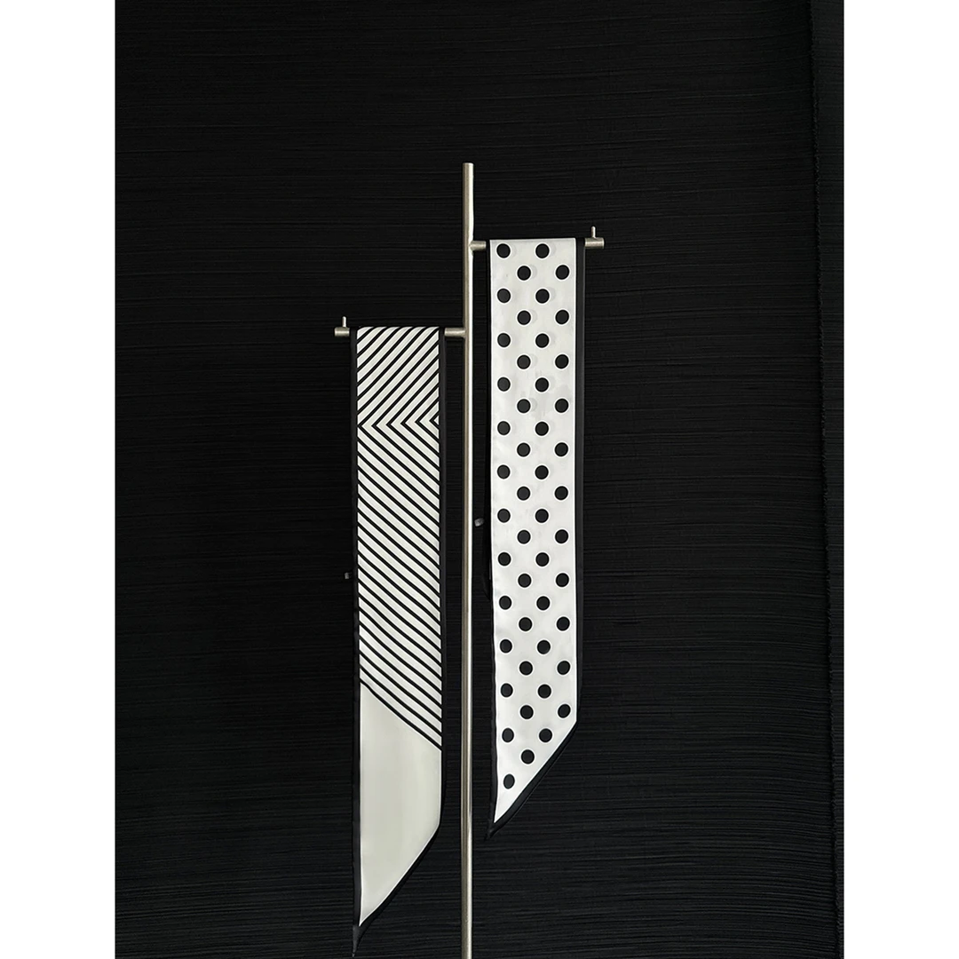 02.21 P0221Y3577 双面长条形小丝巾法带高级感百搭飘带装饰领巾