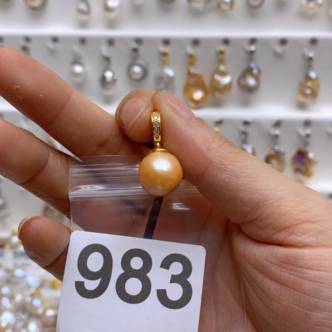 淡水珍珠颈饰银S925镶嵌983