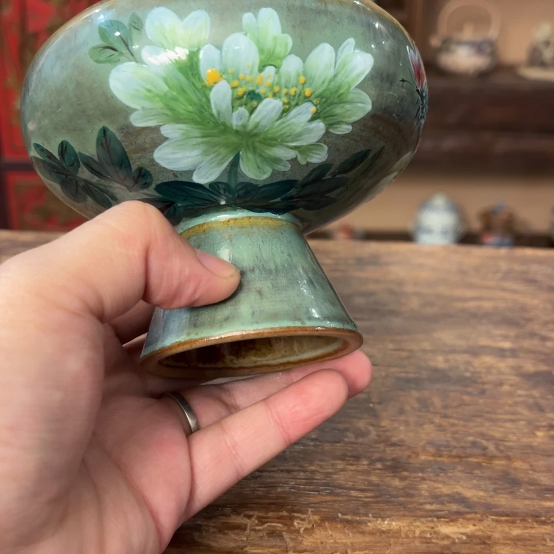 柴烧手工手绘陶瓷