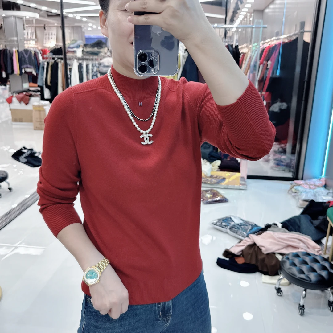 高级半高领10色百搭亲肤毛衫8327欧美