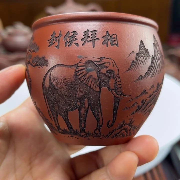 紫砂茶壶紫砂花茶