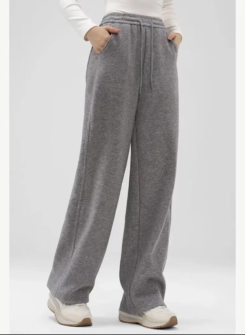 FUJIA STYLE新款时尚百搭简约气质休闲纯色直筒裤K2558