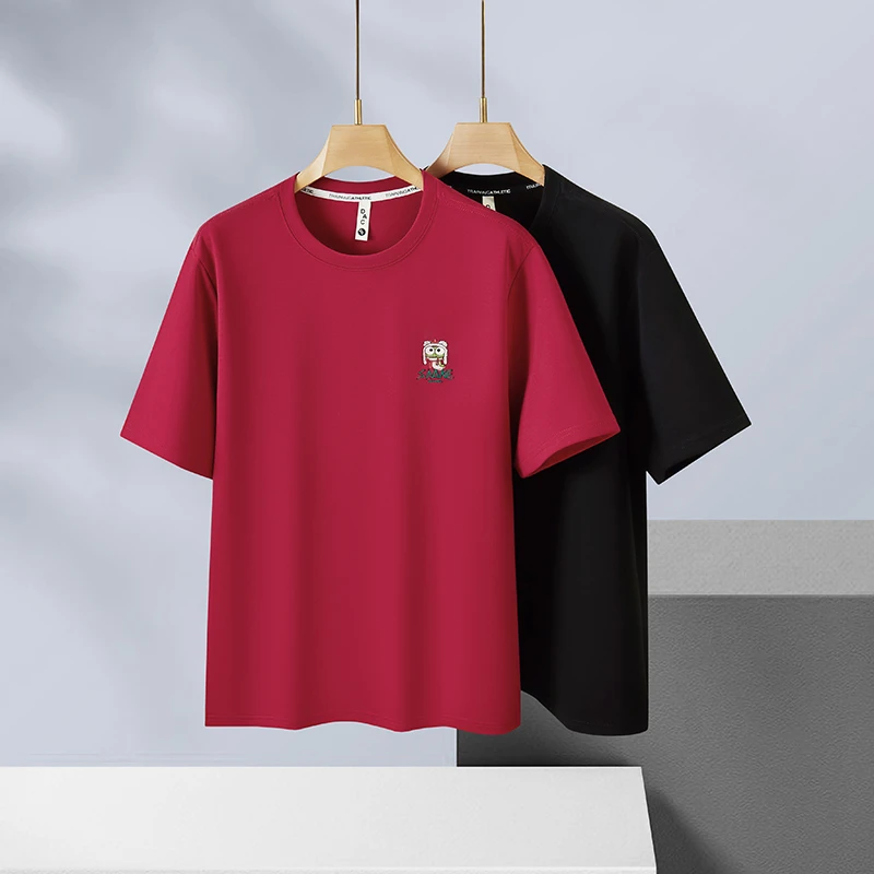 【老周大码】N-男士时尚休闲高克重宽松圆领圆领半袖T恤