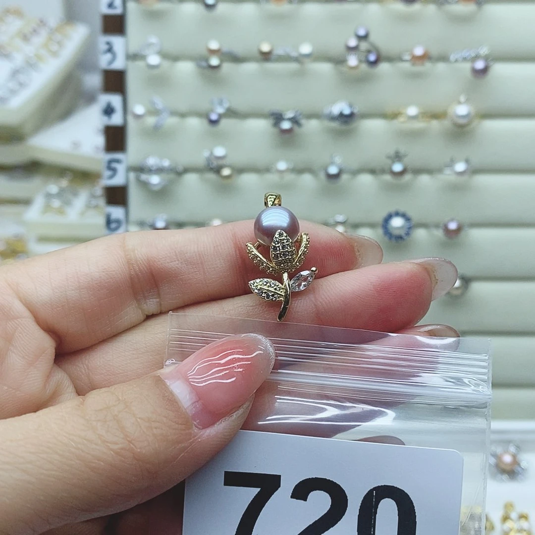 淡水珍珠戒指银S925镶嵌燕*720