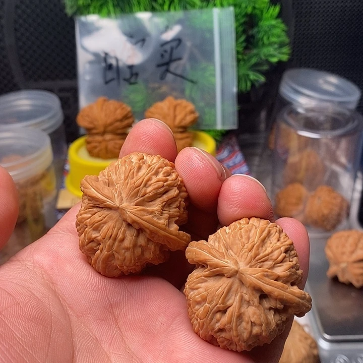 我***的吊坠文玩核桃白狮子