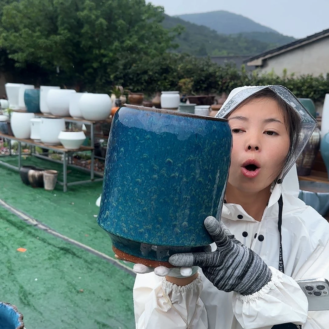 紫砂花盆王嫂花盆花盆0614-221高24口17