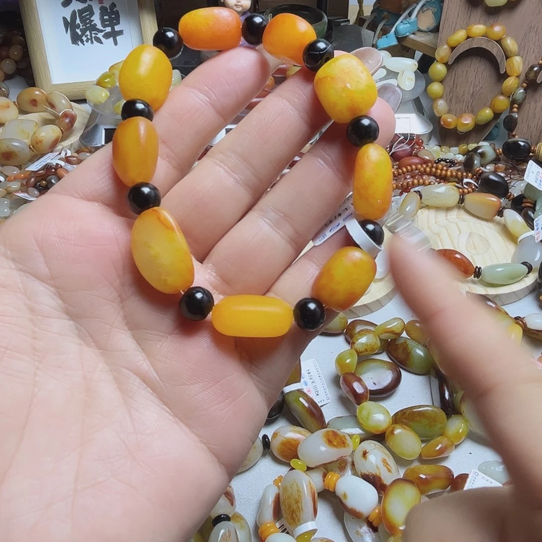 和田玉未镶嵌手链