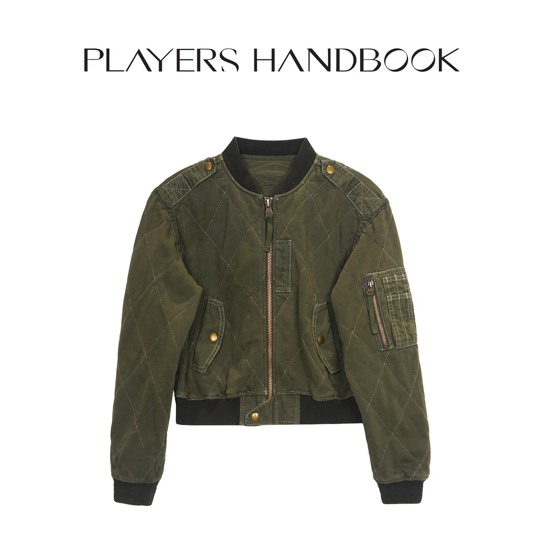 PH 《拉夫棒球》美式复古RL经典重工绗棉棒球服棉衣棉服外套PH2502