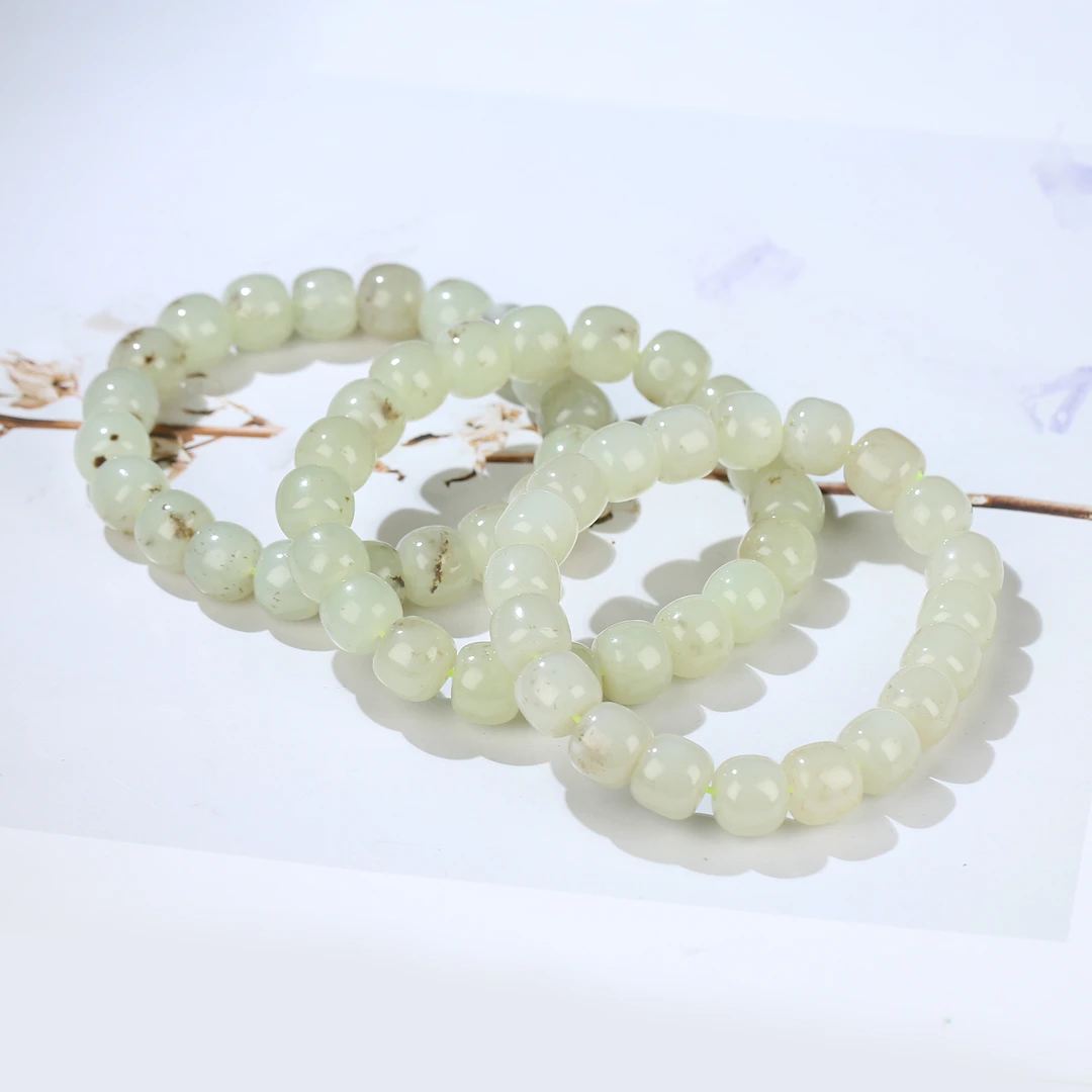 HW【麦子家族】天然和田玉手串9-10时尚百搭多样性发1 SC762