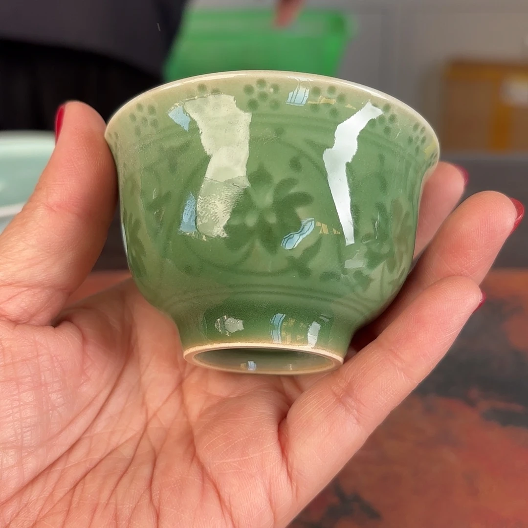 龙泉云间青瓷小米茶器