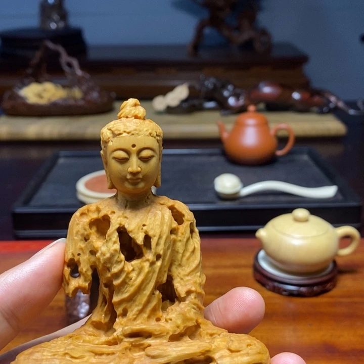 佳***哥黄杨木黄杨木小摆件