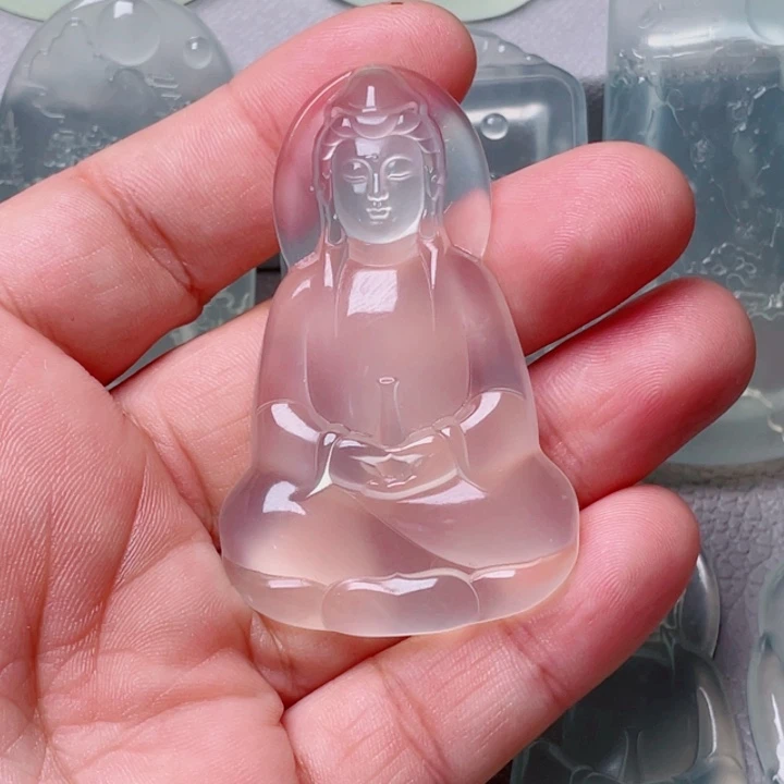 岫玉未镶嵌吊坠(赠链)天*