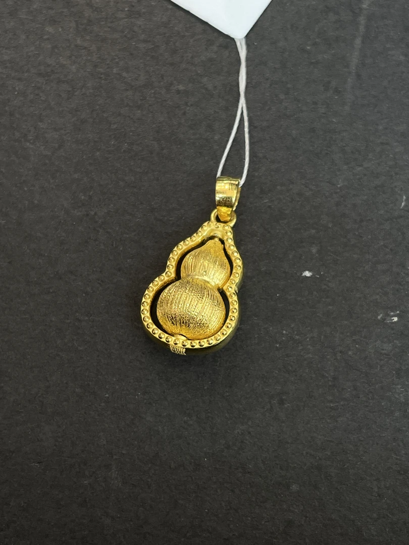 【金展珠宝】足金  磨砂葫芦吊坠