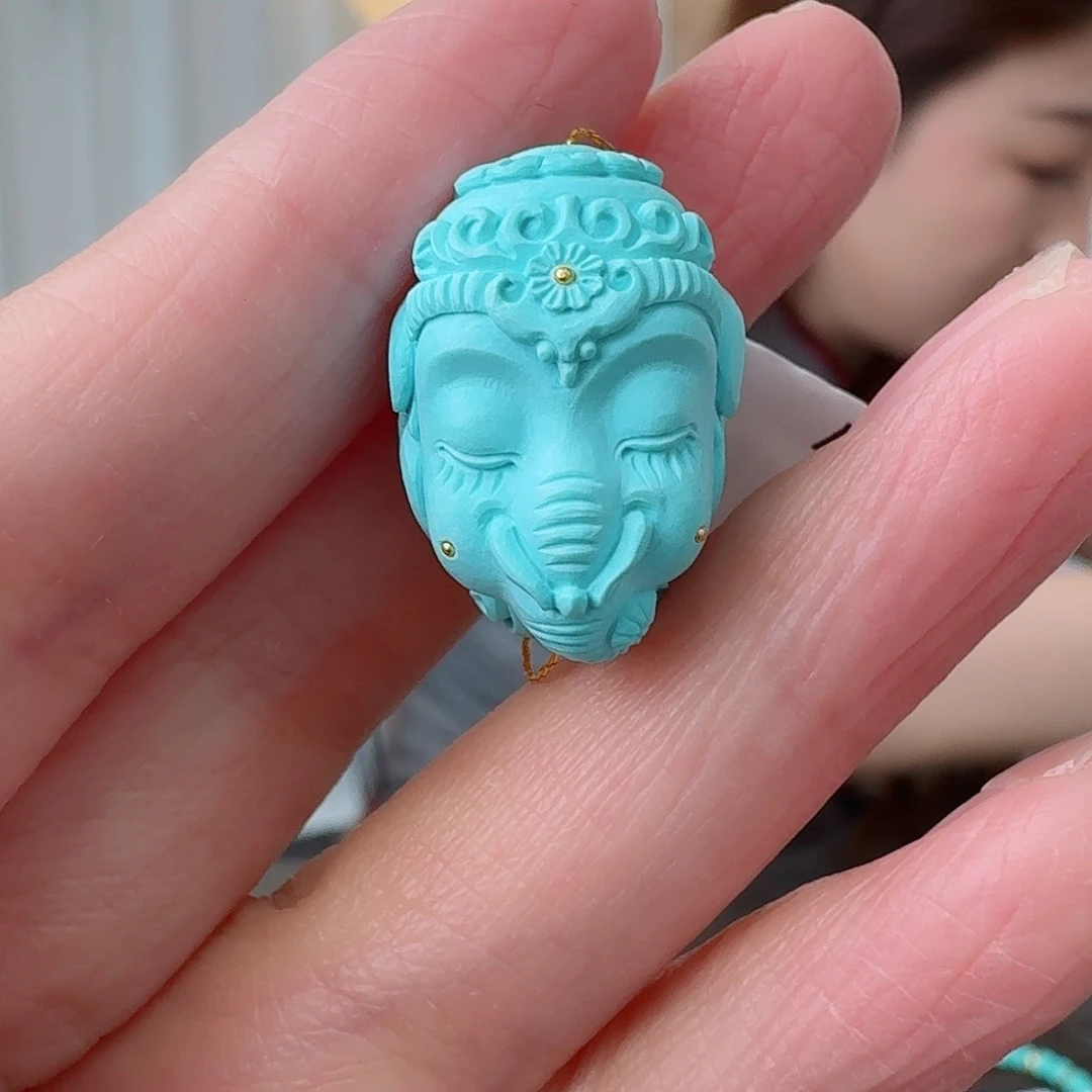 未镶嵌绿松石珠宝奇石