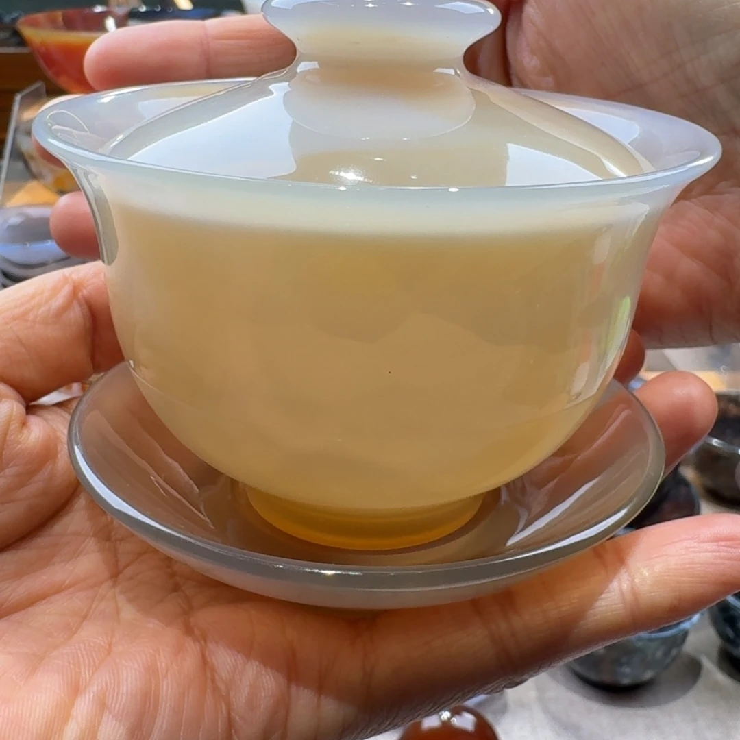 溯***苒玛瑙/玉髓未镶嵌玛瑙盖碗