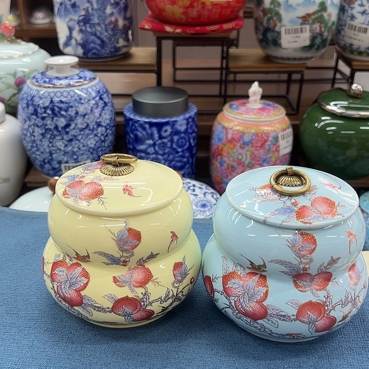 瓷片茶叶罐茶叶罐@@