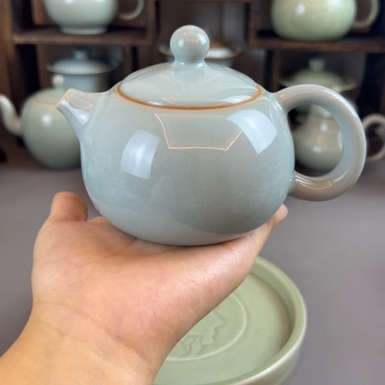 微瑕，不带礼盒，天青色