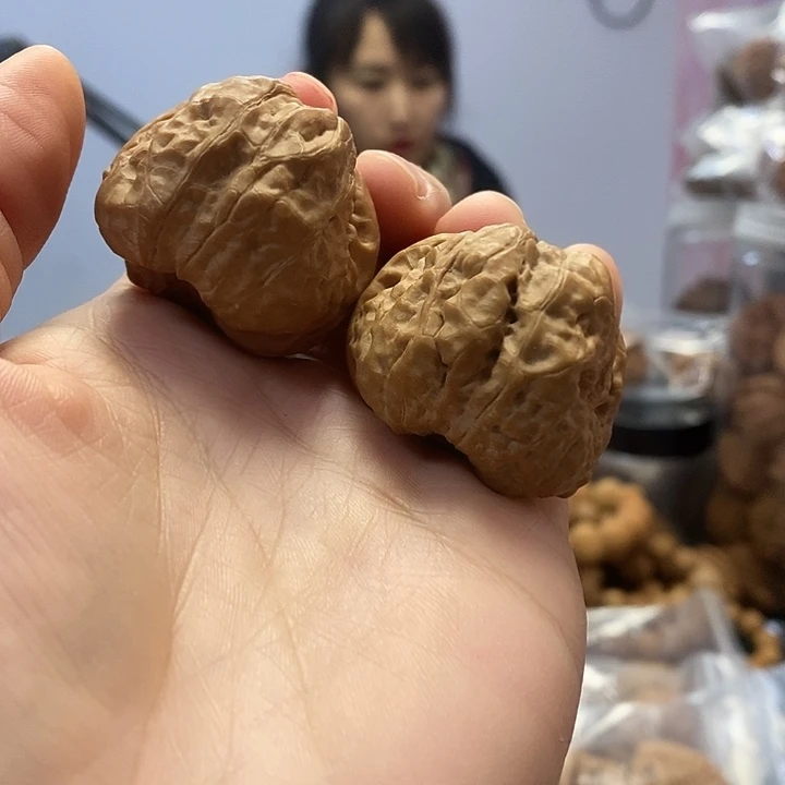 把件文玩核桃37蛤蟆头红皮