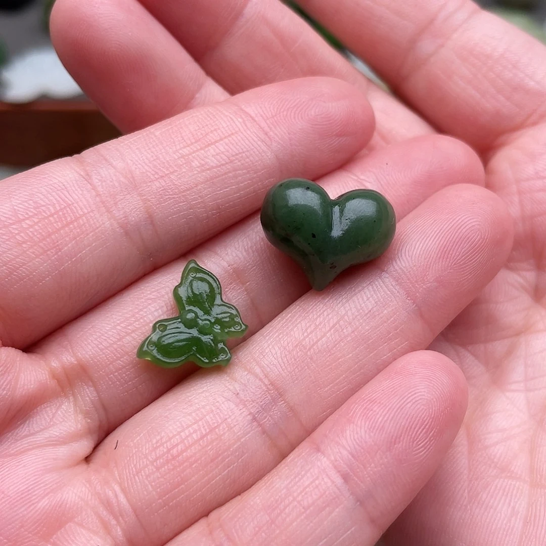 和田玉未镶嵌颈饰幸**猪心➕蝴蝶