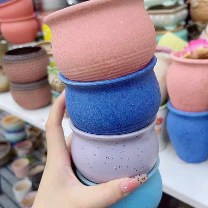 有孔，满10元发货多肉陶瓷花盆