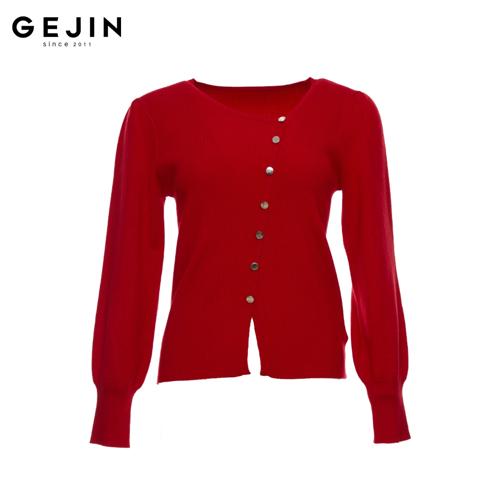 GEJIN/歌锦2025早春新款轻奢时尚百搭针织绵羊毛衫9122560071