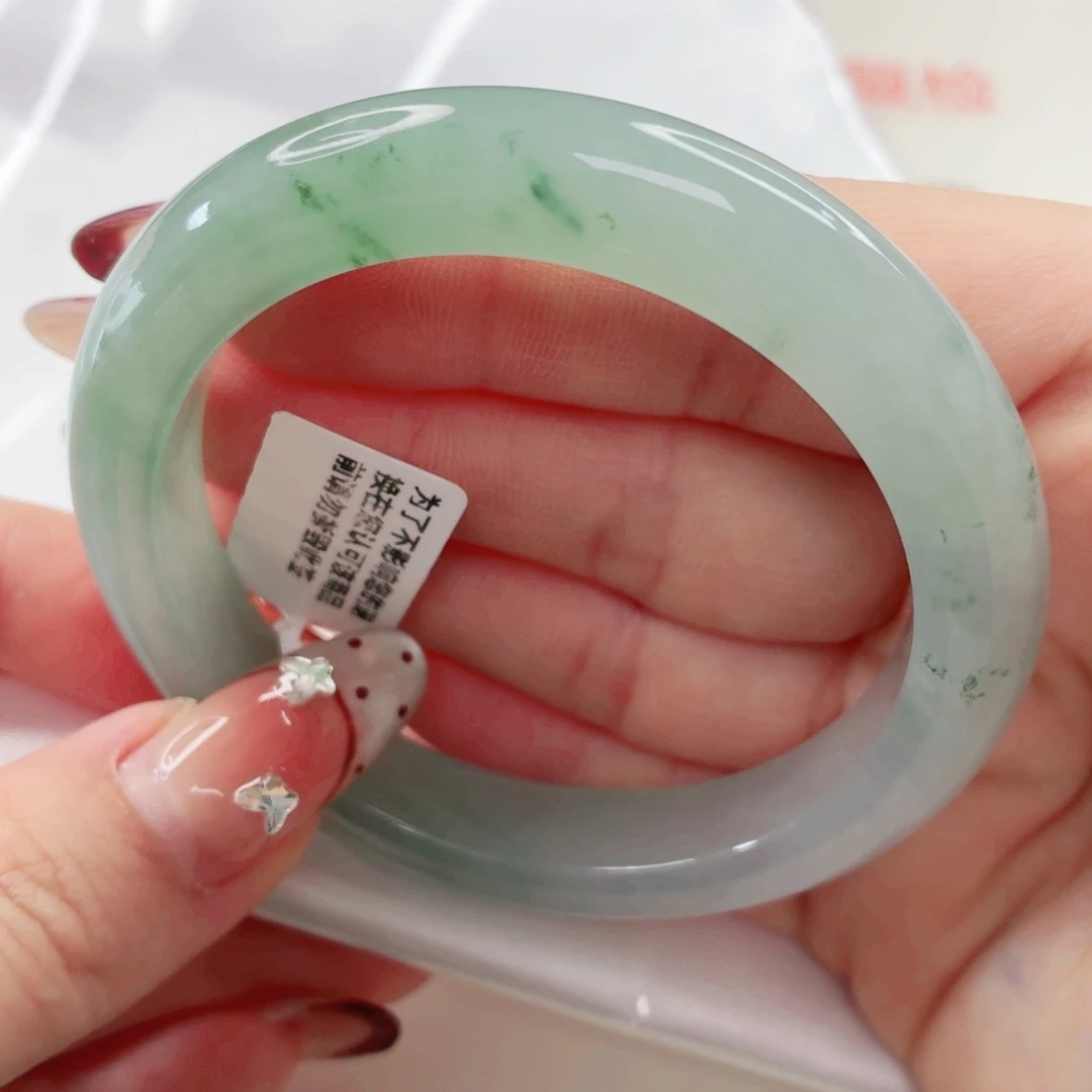 翡翠未镶嵌手镯54.3x510