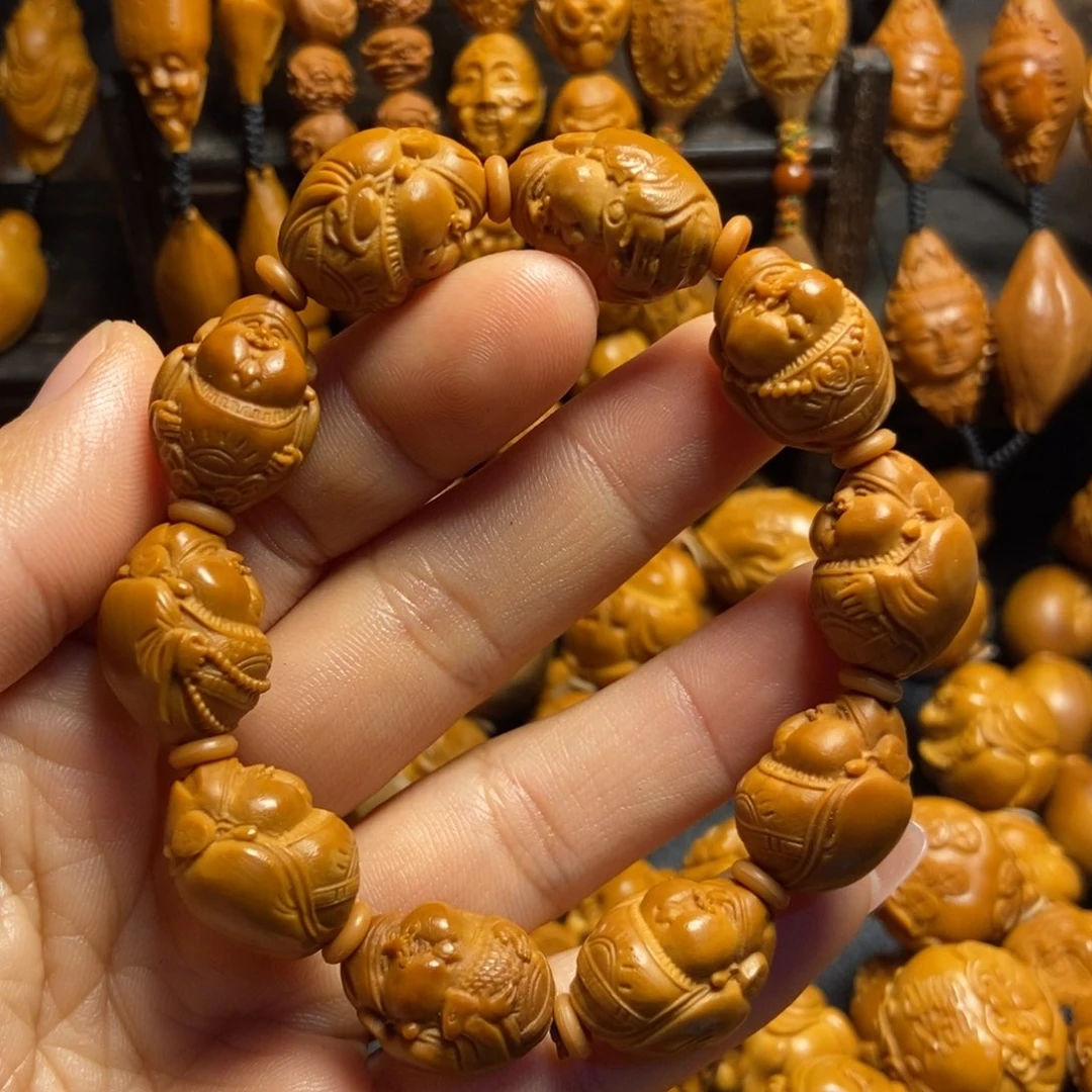 【闪购商品】手串/手链橄榄核十路财神