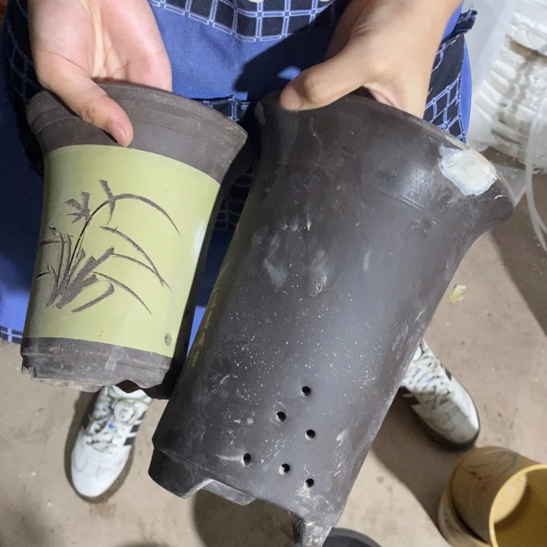 紫砂花盆瑕疵口径口径