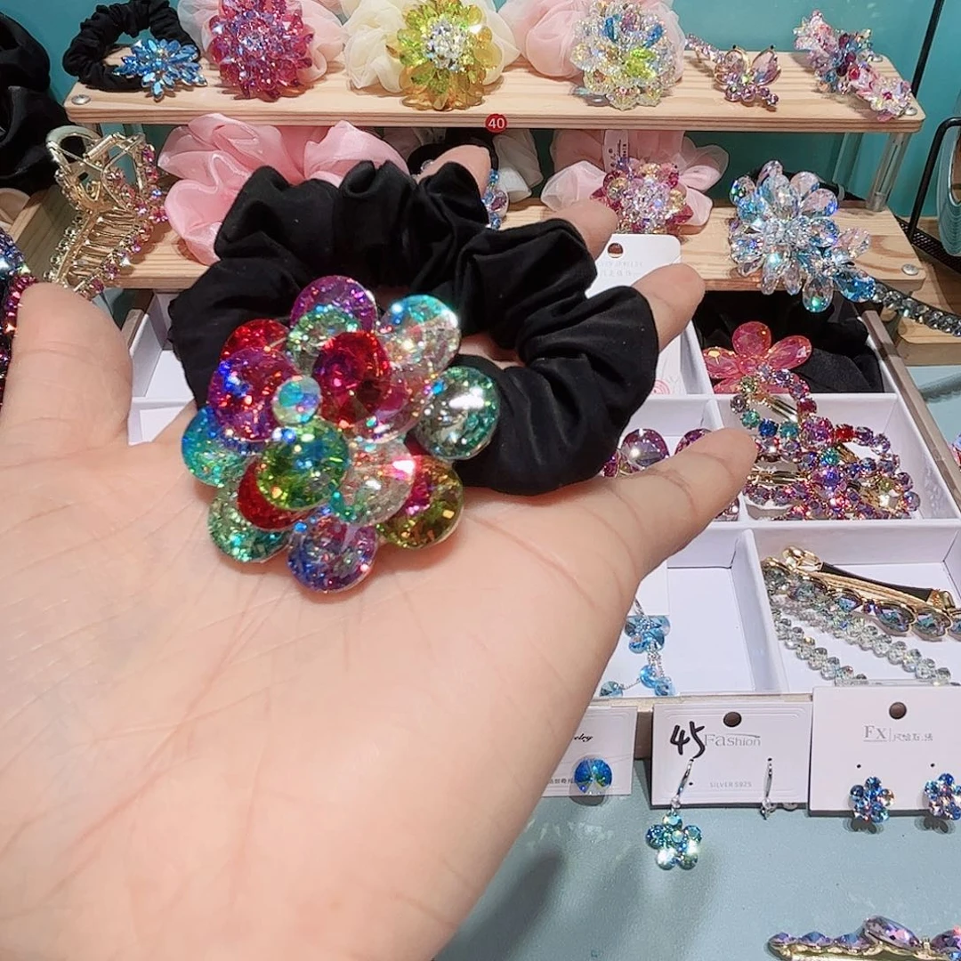 布艺铁合金耳钉耳