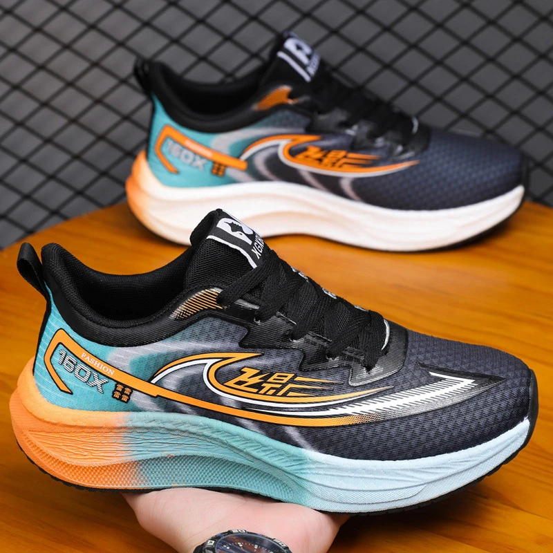 25年新款情侣款跑步运动鞋时尚休闲四季网面透气轻便软弹减震跑鞋