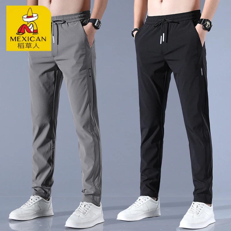 Mexican/稻草人潮流秋季舒适男士西装休闲裤商务百搭秋季西裤子