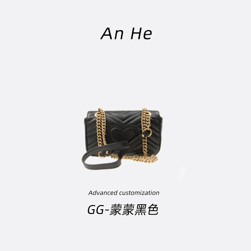 【安合女包】22 26马蒙黑色GG经典斜挎包手提包单肩