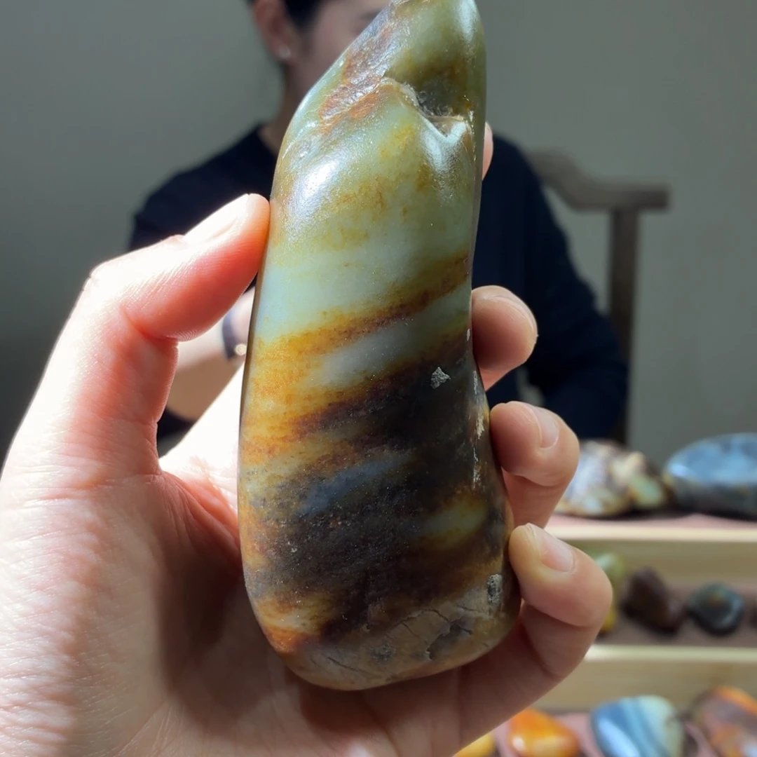 和田玉未镶嵌挂件472g