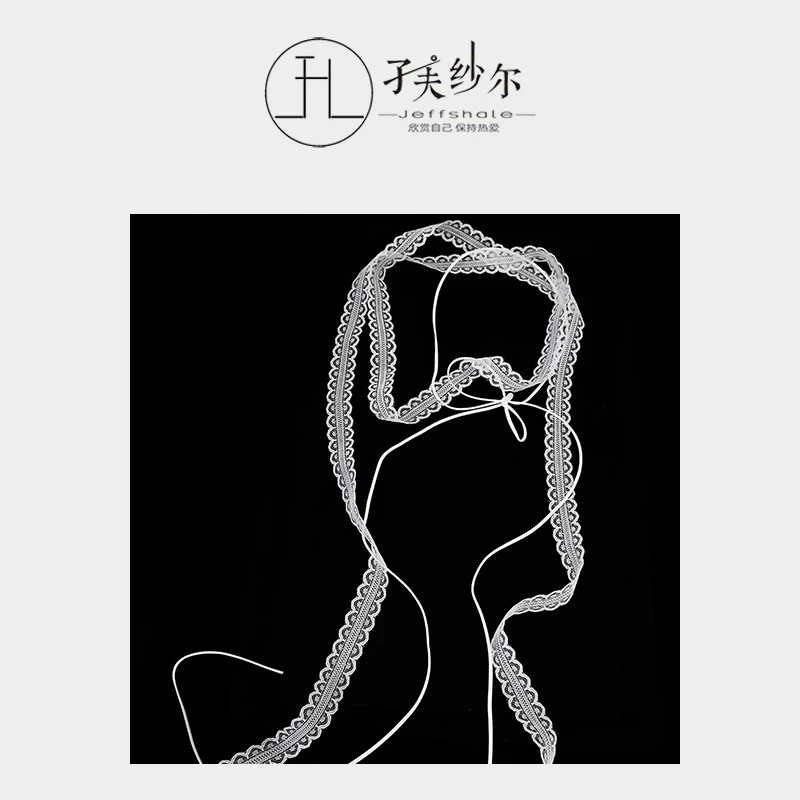 非金属布艺项链 超时尚蕾丝项链两件套