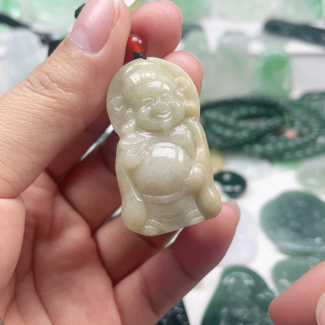 翡翠颈饰未镶嵌翡翠挂件