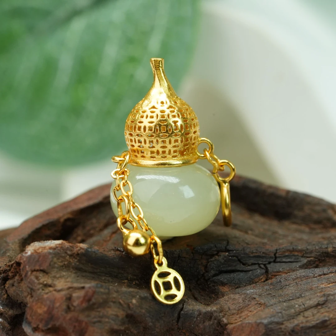 【小北好物】S925银和田玉吊坠约6*11mm【多样性发一件】QH09X809