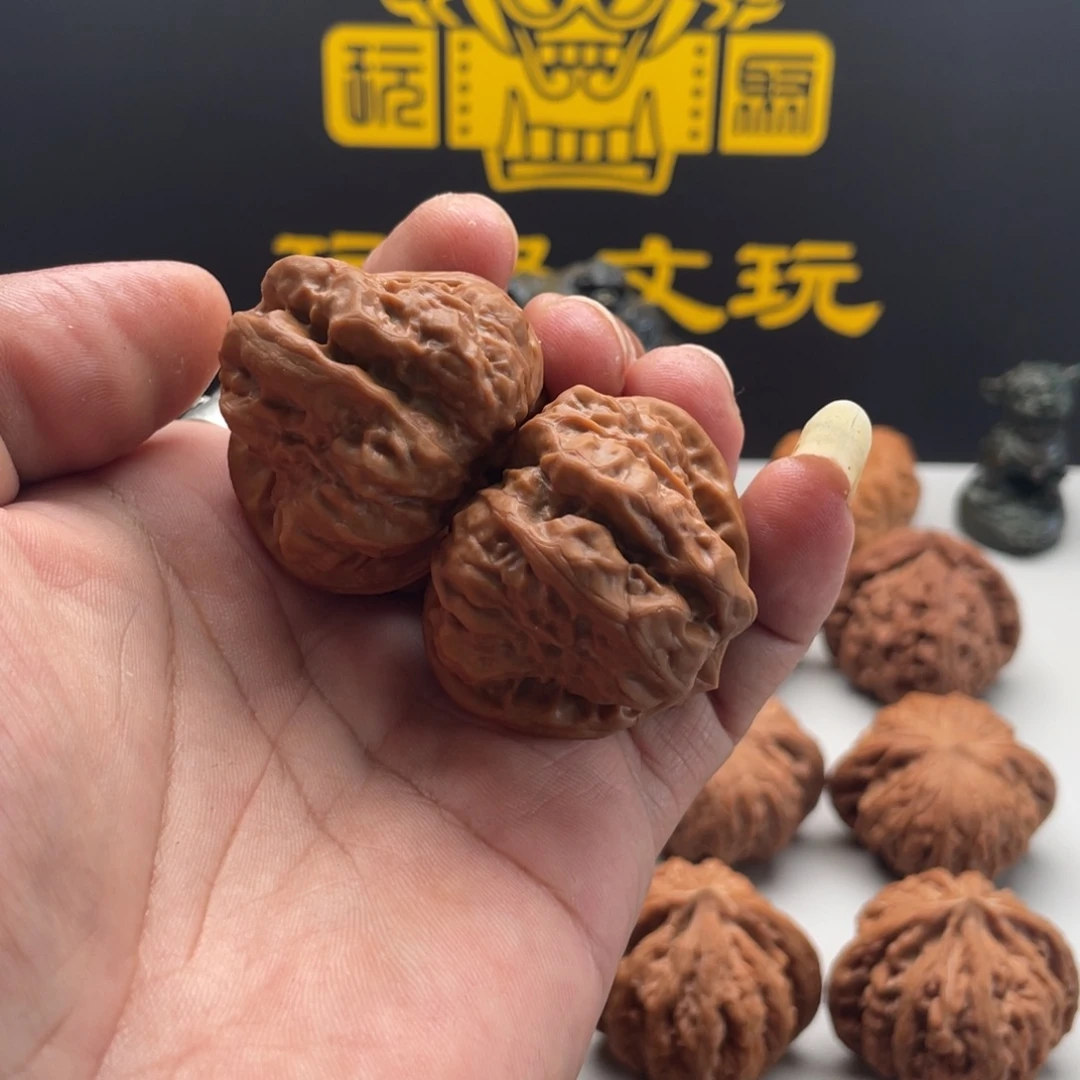 周***皮吊坠文玩核桃蛤蟆头41