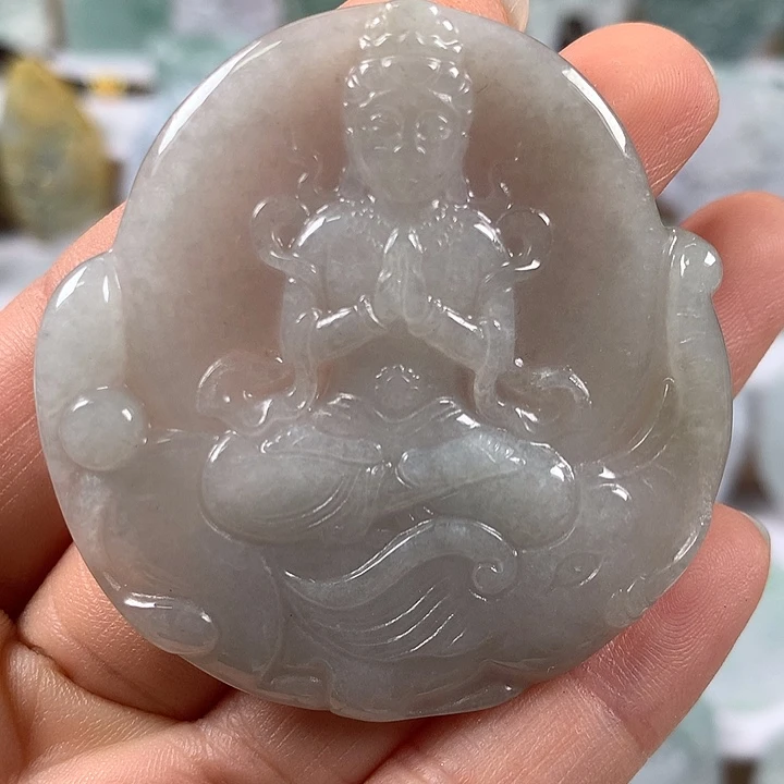 项圈未镶嵌翡翠普贤菩萨福利