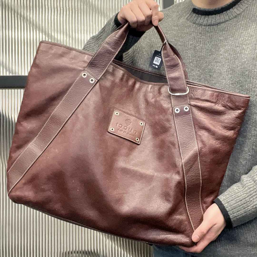 95新 GUCCI/古驰 【涛】17AD11 酒红色大托特